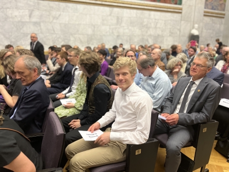 Bilde av publikum ved Abelprisseremonien 2023