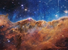Bilde av stjerner sett gjennom teleskop