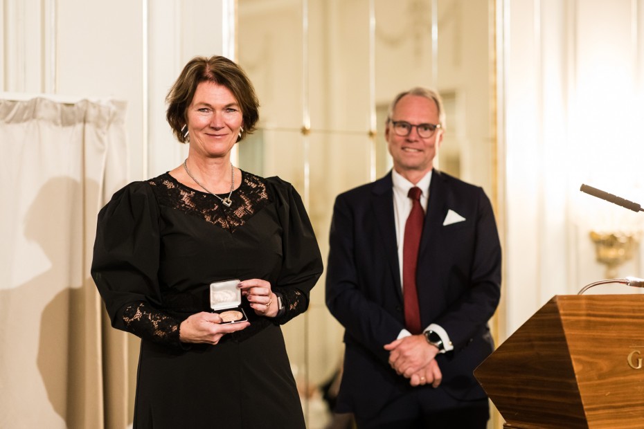 Lise Øvreås og Hans Petter Graver - Årsmøtet 2020 - Det Norske Videnskaps-Akademi