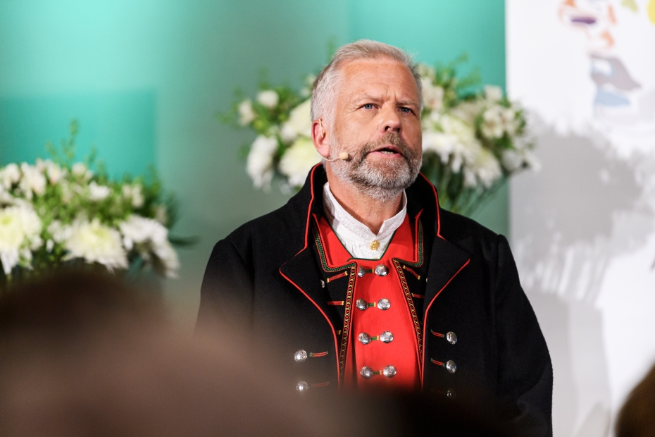 Hans Munthe-Kaas på Abelprisseremonien. F(Foto: Naina Helén Jåma / Abelprisen)