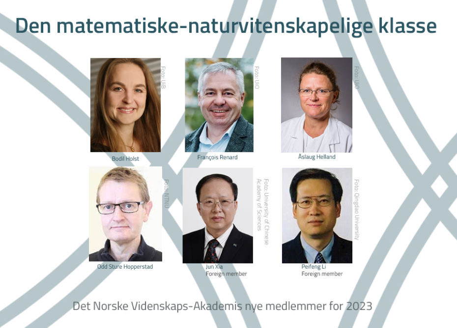 Nye medlemmer i Den matematisk-naturvitenskapelige klasse 2023