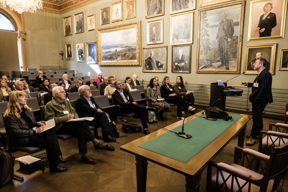 Bilder fra work shop mellom The Royal Society og The Norwegian Academy of Science and Letters