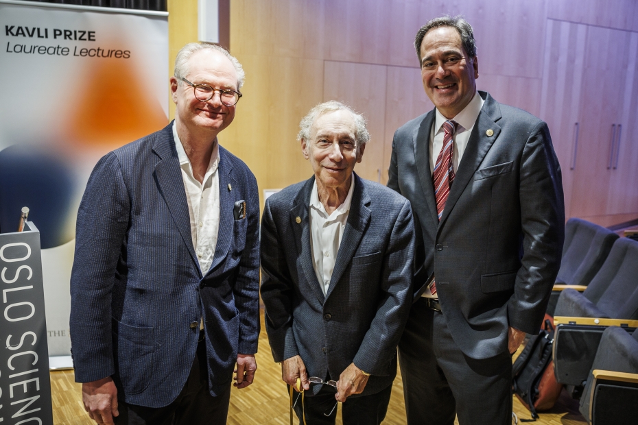 Gruppebilde med Paul Alivisatos, Robert Langer og Chad Mirkin.