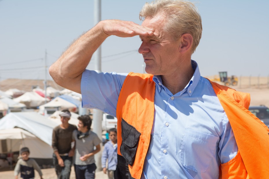 Generalsekretær Jan Egeland i Irak. Foto: NCR/Tiril Skarstein