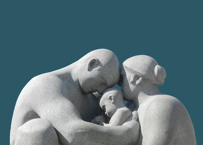 Grafikk av statuer